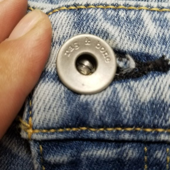 Rag & Bone Jeans Womens 31 Cate Stretch Mid Rise Ankle Skinny Distressed NWT - Picture 6 of 16